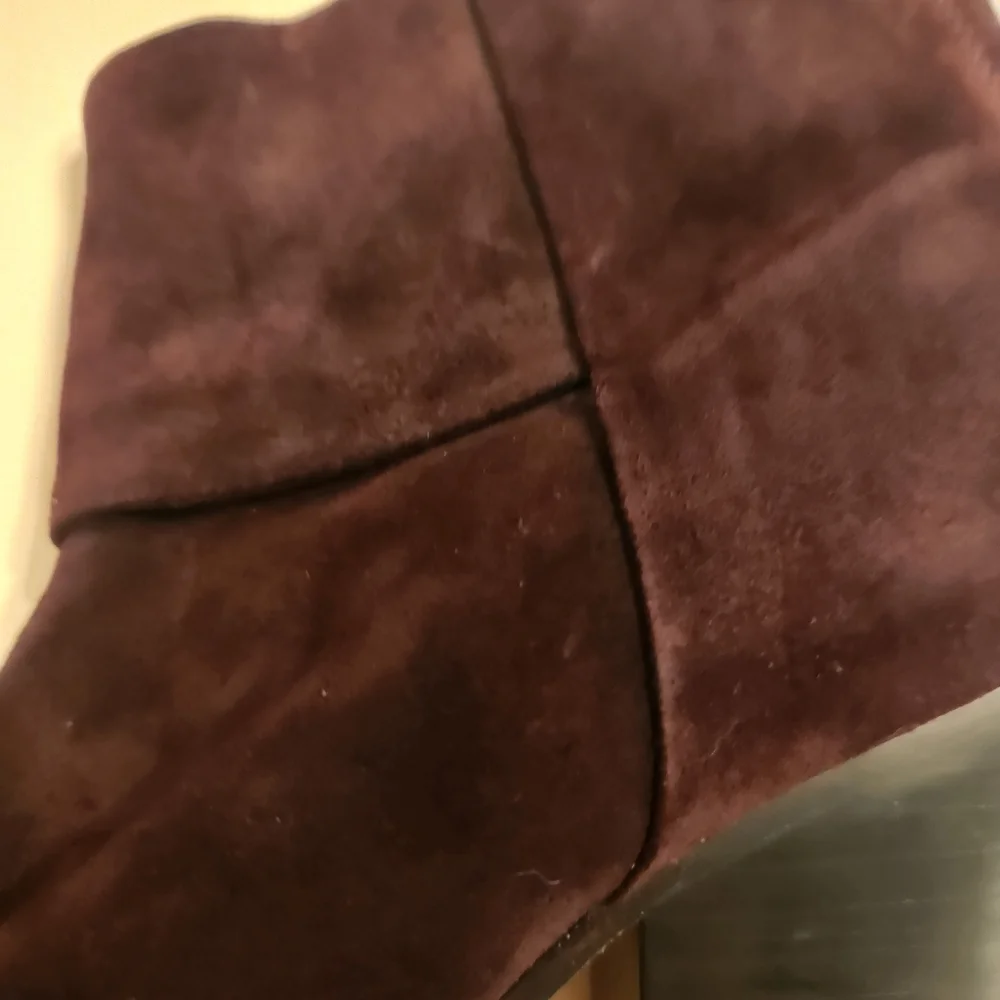 Rag & Bone Boots Newbury Classic Suede Burgundy, Reddish Brown Sz 39.5 / 9.5 EUC
